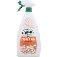 Charlie's Soap Household Cleaner, Kitchen & Bath - 32 Ounce 