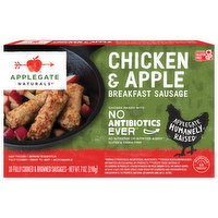 Applegate Naturals Breakfast Sausage, Chicken & Apple - 10 Each 