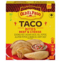 Old El Paso Taco Bites, Beef & Cheese, Mild - 20 Each 