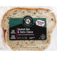 Market Sandwich Sandwich, Smoked Ham & Swiss Cheese, Artisan Style - 7.7 Ounce 