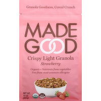 Made Good Crispy Light Granola, Strawberry - 10 Ounce 