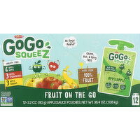 GoGo Squeez Applesauce, Fruit On The Go, Variety Pack - 12 Each 