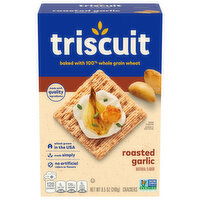 TRISCUIT Triscuit Roasted Garlic Whole Grain Wheat Crackers, 8.5 oz - 8.5 Ounce 