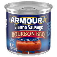 Armour Sausage, Vienna, Bourbon BBQ Flavored Sauce