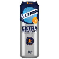 Blue Moon Beer, Belgian-Style, Wheat Ale, Extra Belgian White - 19.2 Fluid Ounce