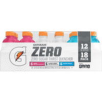 Gatorade Thirst Quencher, Zero Sugar, Berry/Glacier Cherry/Glacier Freeze, 18 Pack - 18 Each 