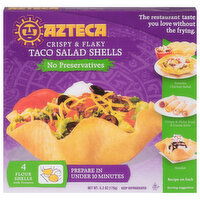 Azteca Taco Salad Shells - 4 Each 