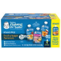 Gerber Puree Blends, Fruit & Veggie Favorites, Bonus Pack