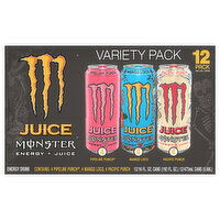 Monster Energy Drink, Juice, Variety Pack, 12 Pack - 12 Each 