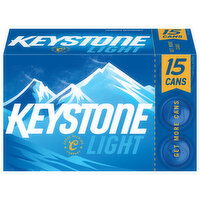 Keystone Light Beer - 15 Each 