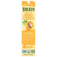 Solely Fruit Jerky, Organic, Pineapple with Coconut - 0.8 Ounce 