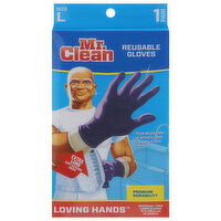 Mr. Clean Gloves, Reusable, Size L - 1 Each 