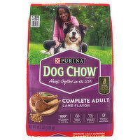 Dog Chow Dog Food, Lamb Flavor, Complete Adult, Smart Value - 18.5 Pound 