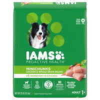 IAMS Dog Food, Chicken & Whole Grain Recipe, Minichunks, Adult 1+ - 30 Pound 