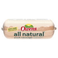 Owens Pork Sausage, All Natural - 16 Ounce 