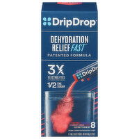 DripDrop Electrolyte Drink Mix, Assorted - 8 Each 