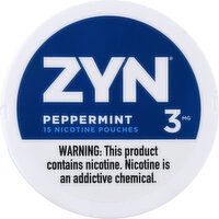 Zyn Nicotine Pouches, 3 mg, Peppermint - 15 Each 