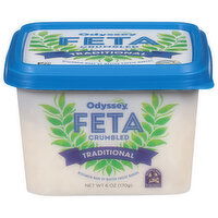 Odyssey Feta, Traditional, Crumbled - 6 Ounce 