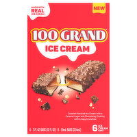 100 Grand Ice Cream Bars, Caramel Flavored - 6 Each 