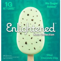 Enlightened Ice Cream Bars, Mint Chocolate Chip - 4 Each 