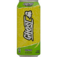 Ghost Energy Drink, Zero Sugar, Citrus - 16 Fluid ounce 