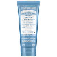 Dr. Bronner's Shaving Soap, Organic, Unscented - 7 Fluid ounce 