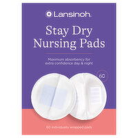 Lansinoh Stay Dry Nursing Pads - 60 Each
