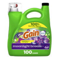 Gain Liquid Laundry Detergent, Moonlight Breeze Scent, 100 loads - 144 Fluid Ounce