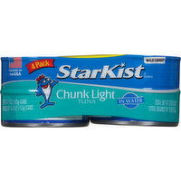 StarKist Tuna in Water, Chunk Light, 4 Pack