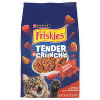 Friskies Cat Food, Flavors of Chicken, Beef, Carrots & Green Beans, Tender & Crunch'd - 50.4 Ounce 