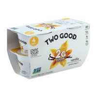 Two Good Greek Yogurt, Lowfat, Vanilla - 4 Each 