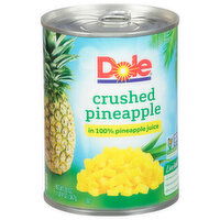 Dole Crushed Pineapple, in 100% Pineapple Juice - 20 Ounce 