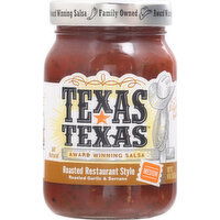 Texas Texas Salsa, Roasted Restaurant Style, Medium - 16 Ounce 