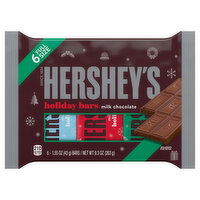 Hershey's Milk Chocolate, Holiday Bars, 6 Full Size