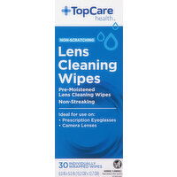 TopCare Lens Cleaning Wipes, Non-Scratching - 30 Each 