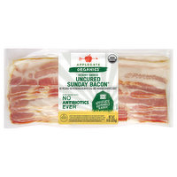 Applegate Organics Bacon, Hickory Smoked, Sunday, Uncured - 8 Ounce 