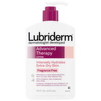 Lubriderm Lotion, Advanced Therapy, Fragrance Free - 16 Fluid ounce 