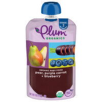 Plum Organics® Stage 2 Organic Baby Food Pear, Purple Carrot + Blueberry 4oz Pouch