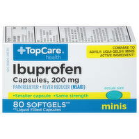 TopCare Ibuprofen, 200 mg, Softgels, Minis - 80 Each 