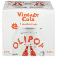 Olipop Cola, Vintage - 4 Each