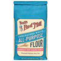 Bob's Red Mill All-Purpose Flour, Unbleached, White - 5 Pound 