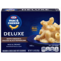 Kraft Macaroni & Cheese Sauce, with Seasonings, White Cheddar & Cracked Black Peppercorn