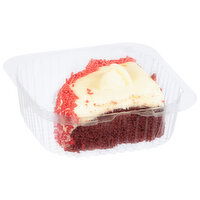 Fresh Red Velvet Cake Slice