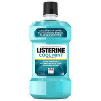 Listerine Mouthwash, Antiseptic, Cool Mint - 33.8 Fluid ounce 