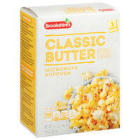 Brookshire's Butter Microwave Popcorn - 3 Each 