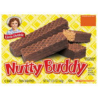 Little Debbie Wafer Bars, with Peanut Butter, Nutty Buddy - 12 Each 