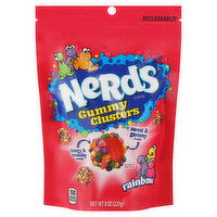 Nerds Candy, Gummy Clusters, Rainbow - 8 Ounce 