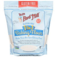 Bob's Red Mill Baking Flour, Gluten Free, 1 to 1 - 44 Ounce 