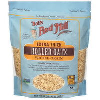 Bob's Red Mill Rolled Oats, Whole Grain, Extra Thick - 32 Ounce 