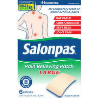 Salonpas Pain Relieving Patch, Large - 6 Each 